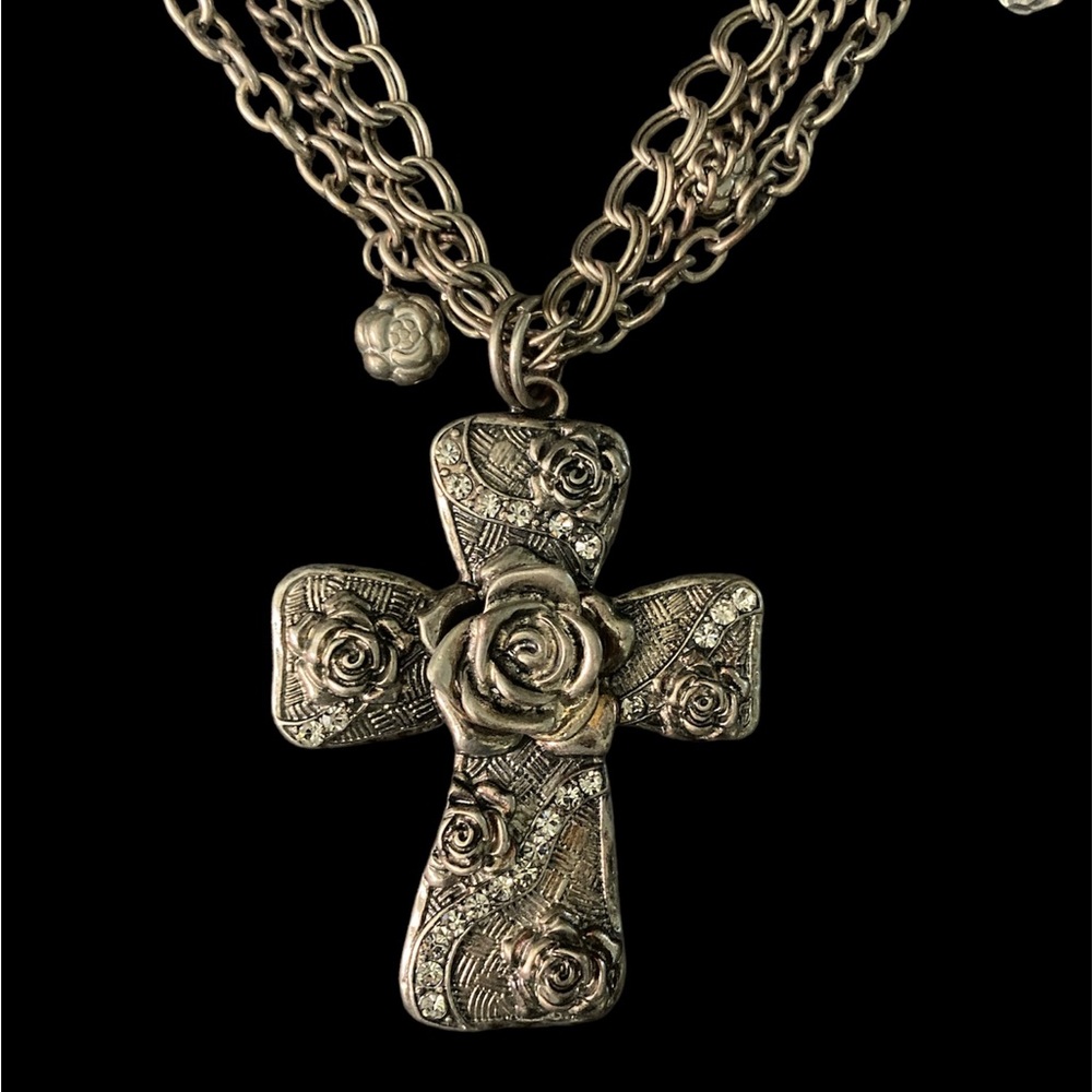 Abundant Blessings. Cross necklace.